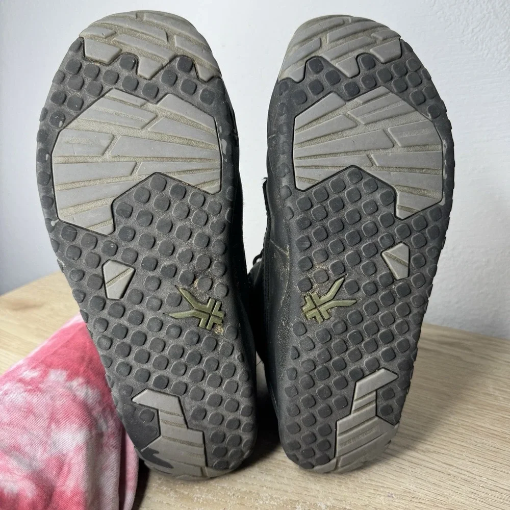 Kuru Quest Black Leather Plantar Fasciitis Chukka Boots Mens Size 10.5 M EU 42‎